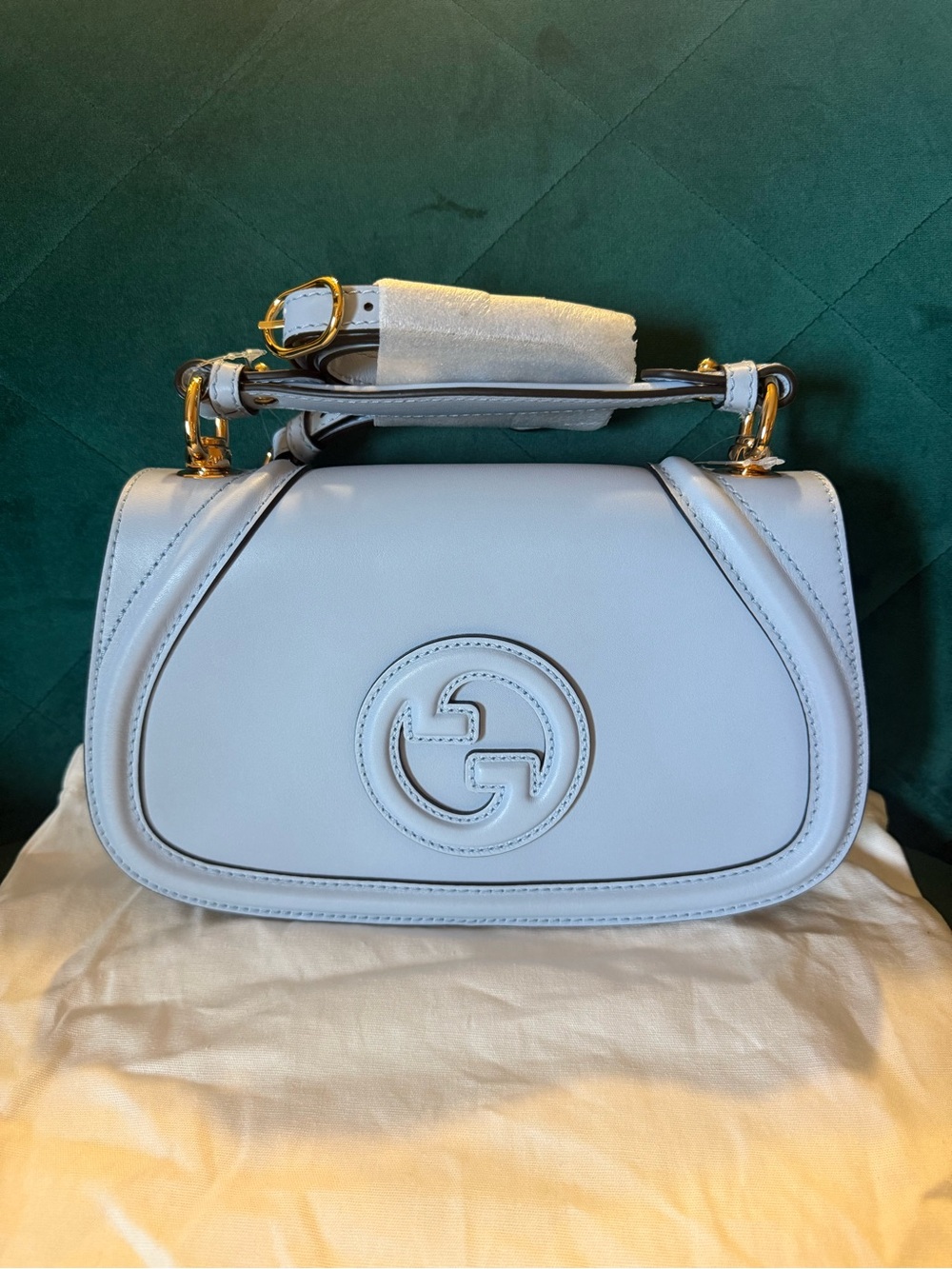 100% Authentic NEW Gucci Blondie Large Top Handle Crossbody Handbag